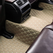 Beige Stitching Custom Heavy Duty, Universal Fit Floor Mats for Cars, SUVs, and Trucks