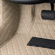 Beige Stitching Custom Heavy Duty, Universal Fit Floor Mats for Cars, SUVs, and Trucks