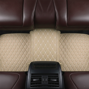 Beige Stitching Custom Heavy Duty, Universal Fit Floor Mats for Cars, SUVs, and Trucks