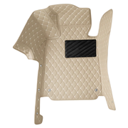 Beige Stitching Custom Heavy Duty, Universal Fit Floor Mats for Cars, SUVs, and Trucks