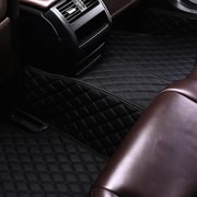 Black with Black Stitching Custom Heavy Duty, Universal Fit Floor Mats for Cars, SUVs, and Trucks