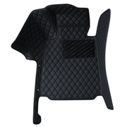 Black with Black Stitching Custom Heavy Duty, Universal Fit Floor Mats for Cars, SUVs, and Trucks