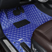 Blue Stitching Custom Heavy Duty, Universal Fit Floor Mats for Cars, SUVs, and Trucks