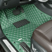 Green Stitching Custom Heavy Duty, Universal Fit Floor Mats for Cars, SUVs, and Trucks