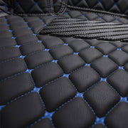 Black Blue Stitching Custom Heavy Duty, Universal Fit Floor Mats for Cars, SUVs, and Trucks