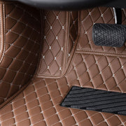 Brown Stitching Custom Heavy Duty, Universal Fit Floor Mats for Cars, SUVs, and Trucks