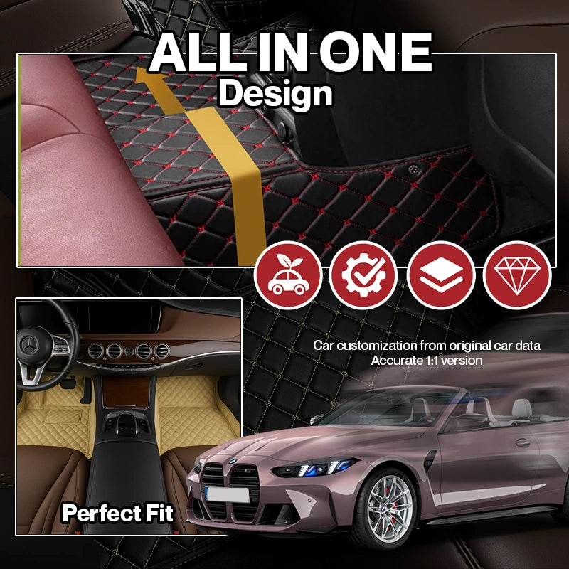 Custom Heavy Duty, Universal Fit Floor Mats for Cars, SUVs, and Trucks