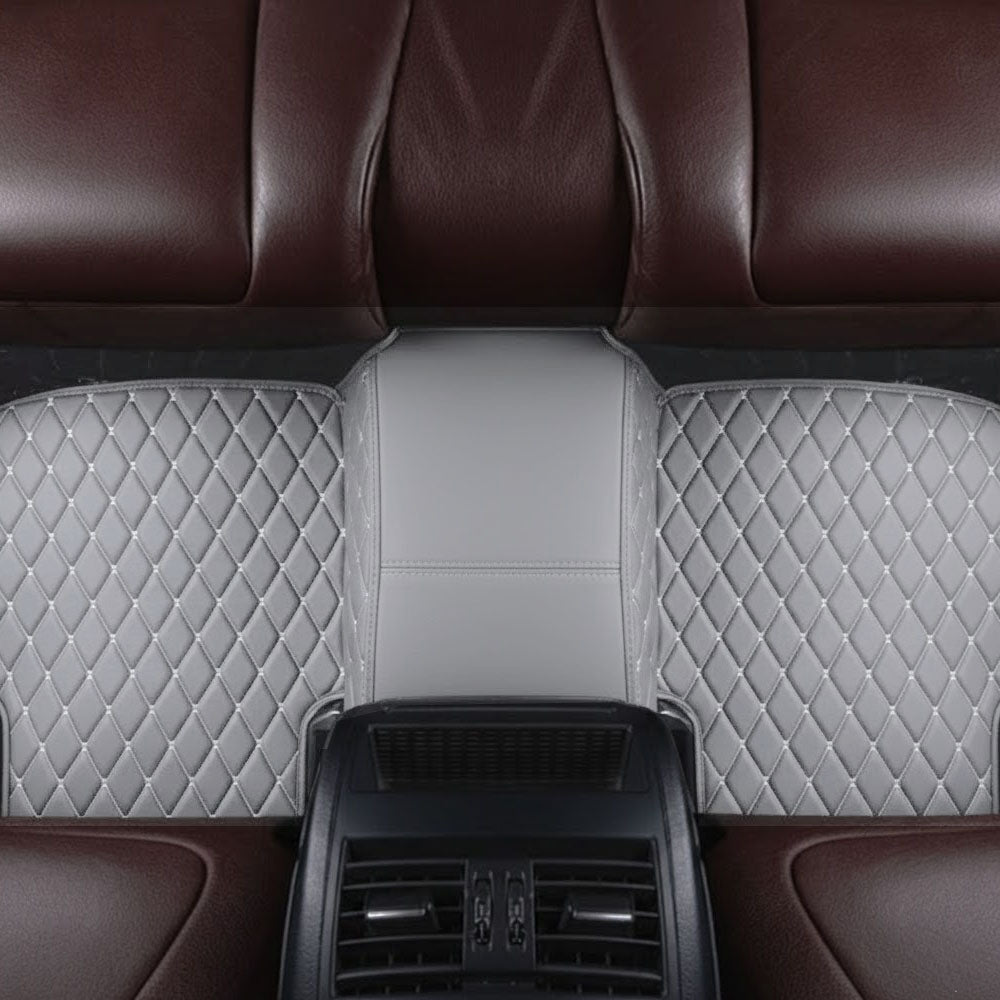 Gray Stitching Custom Heavy Duty, Universal Fit Floor Mats for Cars, SUVs, and Trucks